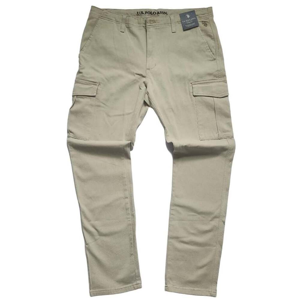 U.S. Polo Assn. Men's Slim Straight Cargo Pants Size 36x32 Khaki